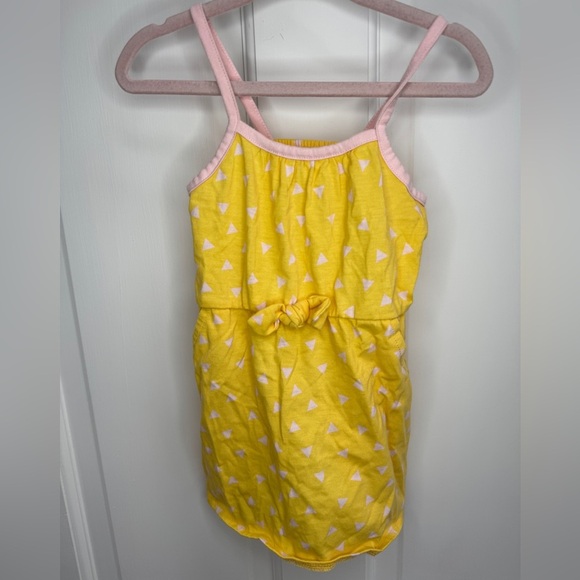 okie dokie Other - NWOT Okie Dokie 18M Yellow & Pink Girls Triangle Pattern Cami Dress